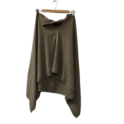 Women's Size M / S Cashmere Poncho Grey 