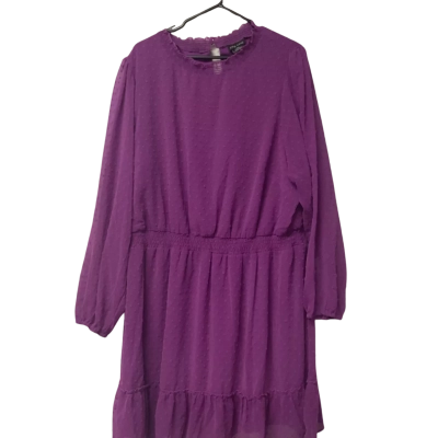 Women’s City Chic Size XXL Purple Long Sleeve Dress