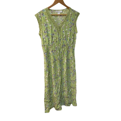 Diane Von Furstenberg Womens  Size L Floral / Green 