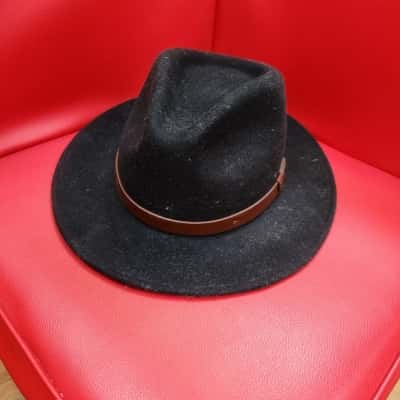 Brixton Messer Fedora Black NEW WITH TAGS