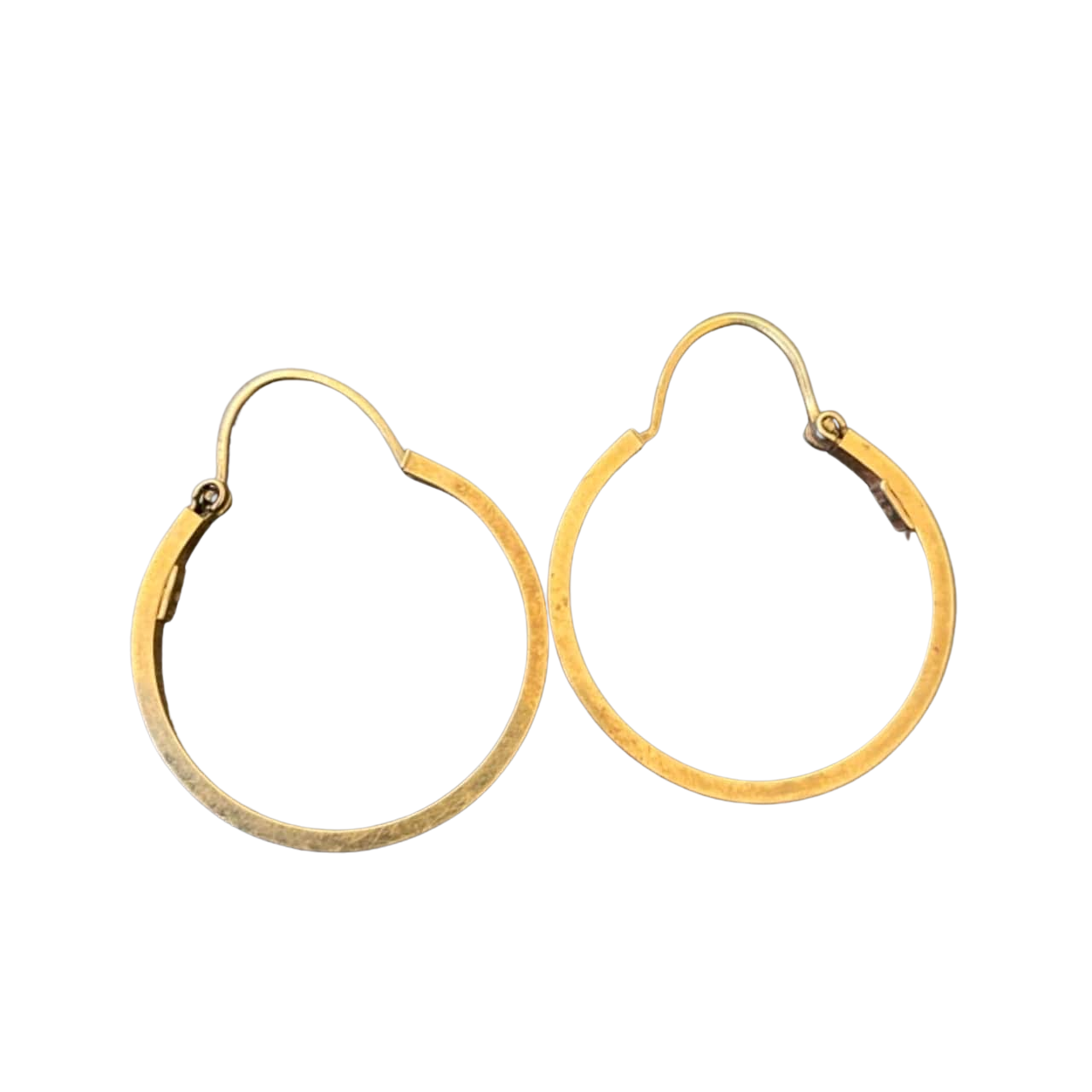 Womens Earrings Gold 375 Hoops (s)