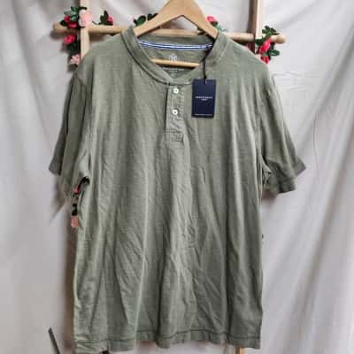 Mens Sportscraft Sage Green Tshirt Size XL