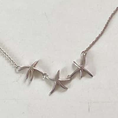 925 Sterling Silver Starfish Necklace