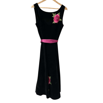 Collectif vintage Womens size L velvet dress