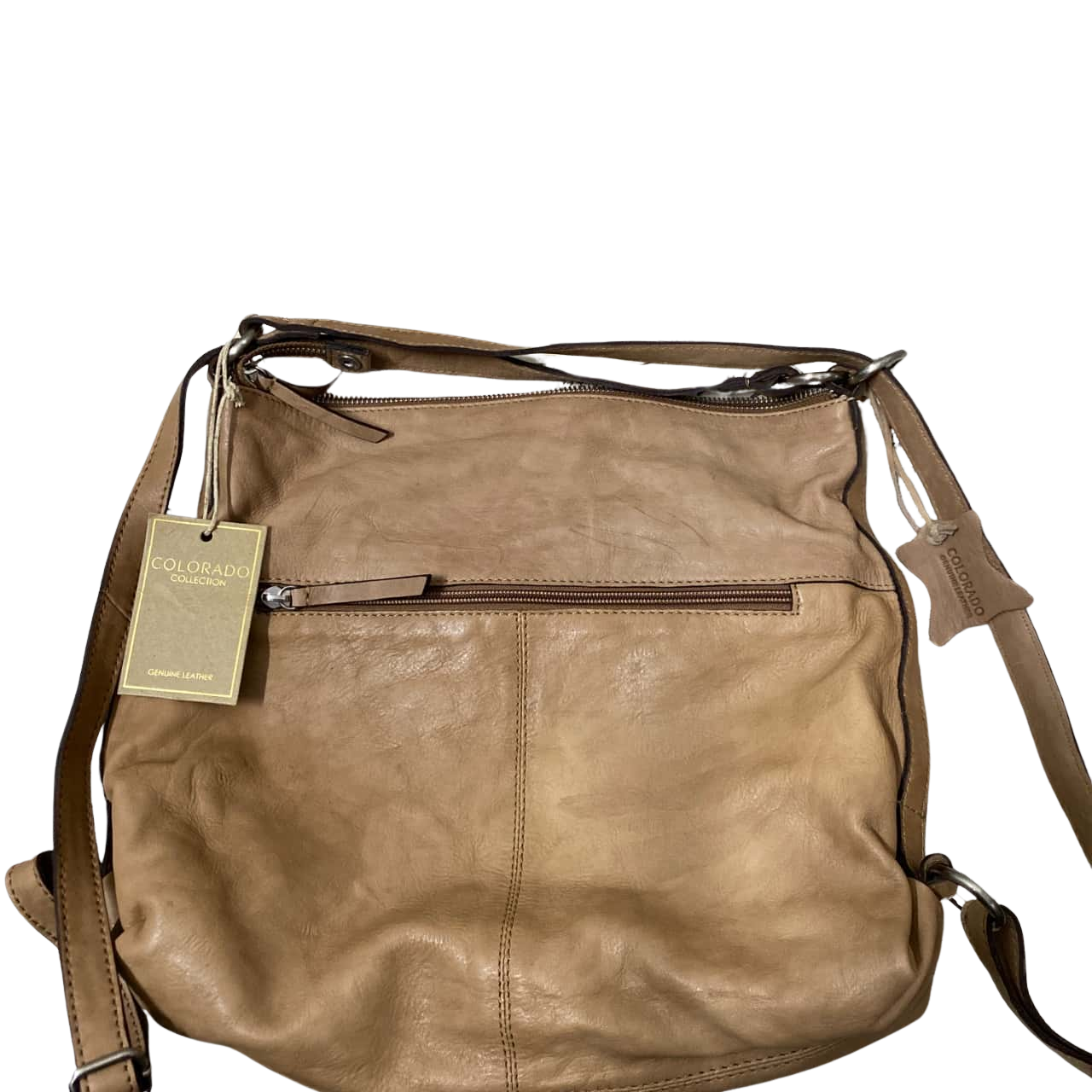 Colorado Womens Brown Genuine Leather Handbag