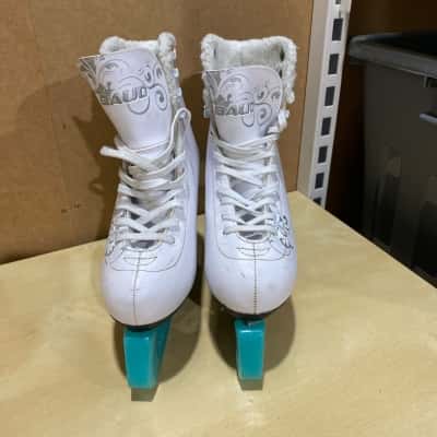  Baud Salsa Ice Skates Womens  Size 34 White 