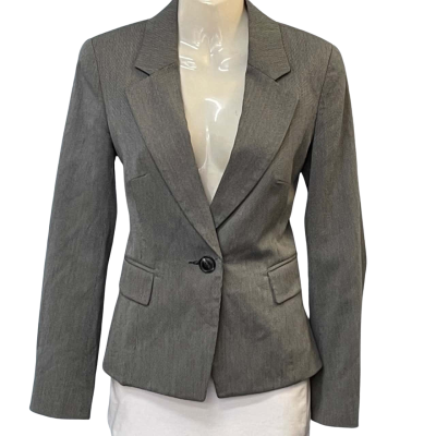 Veronika Maine Womens Size 6 Suit Jacket Grey