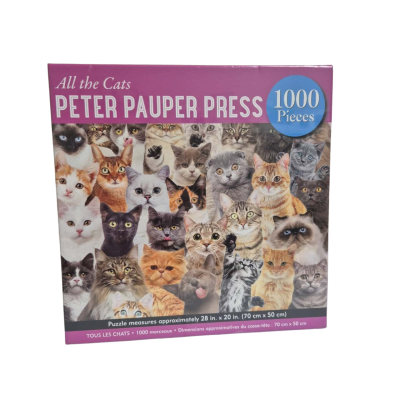 Peter Pauper Press ALL THE CATS Jigsaw Puzzle 1000 Pieces