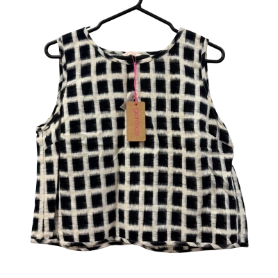 Gorman Black & White Sleeveless Top Size 14