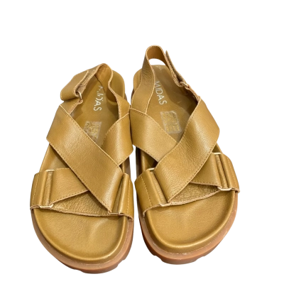  MIDAS UMAS Toffee Leather Sandals -  Size 39 