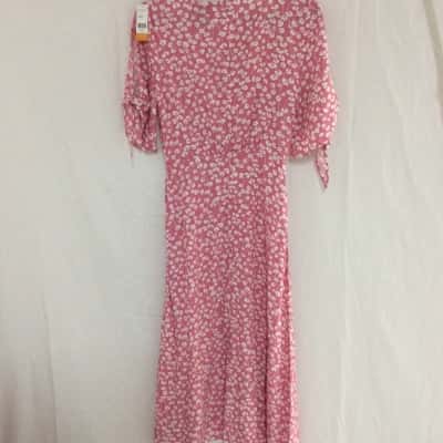 Paper Heart Womens  Size 6 Midi Dress Floral / Pink  