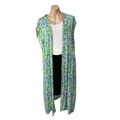 Haven Womens One Size White / Blue / Green / Mauve Pattern Lamu Cape (new)