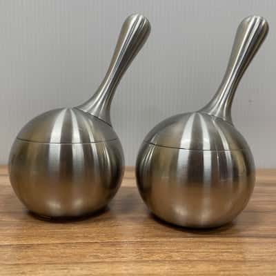 Georg Jensen Twist Maraca Salt & Pepper Grinder Set