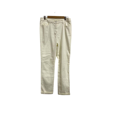 Blue Illusion Womens  Size L Straight Leg Jeans Off White 