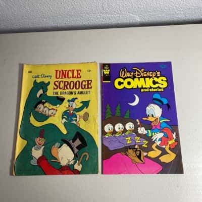 2 Vintage collections of Walt Disney comics 