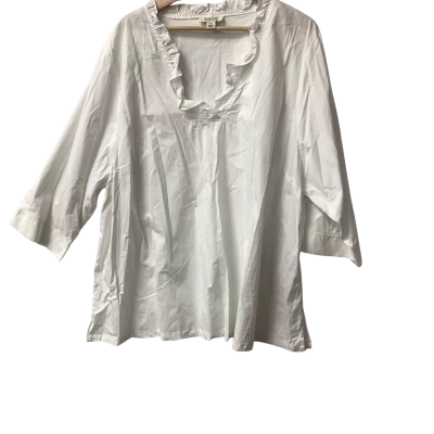 beme Womens  Size 26 3/4 Sleeve Top White J