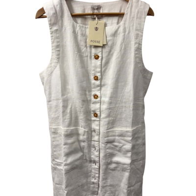 Brand New Posse Womens  Size XL Mini Dress White 