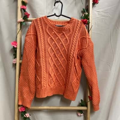 Girls Seed Heritage Kids Orange Sweater Size 7