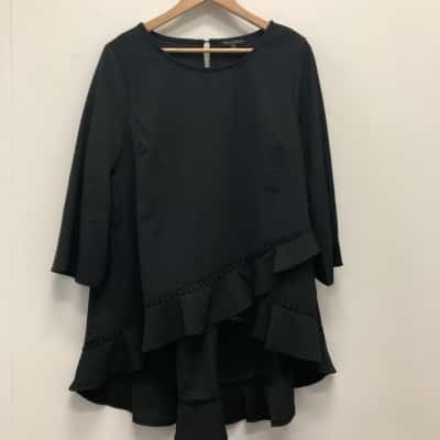 Caroline Morgan Womens  Size 14 3/4 Sleeve Top Black  