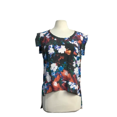 Lucette Womens  Size 2(16?) 100% Silk Multicoloured Top