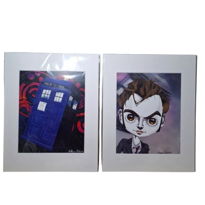 Set of 2 Doctor Who Art Prints 