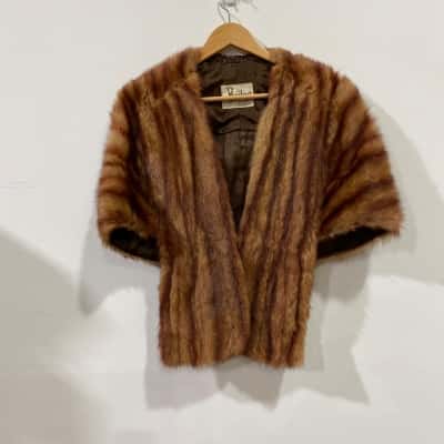 Baileys For Furs Perth Womens Vintage Jacket Brown 