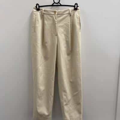 Saba Womens  Size 12 Ankle Length Pants Beige 