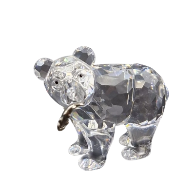 Swarovski Crystal Grizzly Bear with Fish