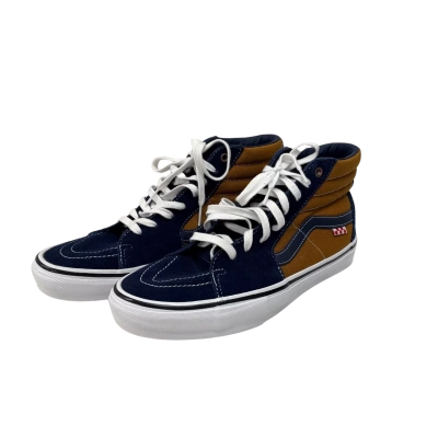 Vans Blue & Brown Hi Top Sneakers Size 43 
