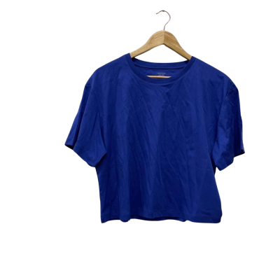 Veronica Maine Womens  Size 14 / L Cropped Top Blue 