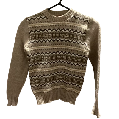 Moffat Weavers (Scottish)  Kids  Size 10 Wool Jumper Brown 