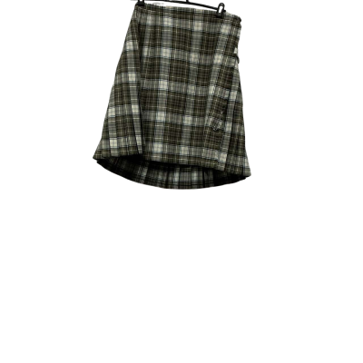 Fletcher Jones Womens  no size Midi Skirt / Pleated Skirt Checked / Cream / Olive 