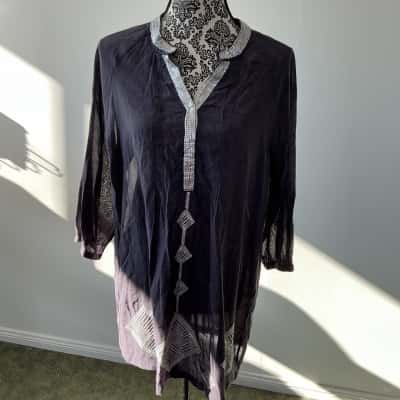 Yarra Trail Womens  Size 14 Blouse Purple 