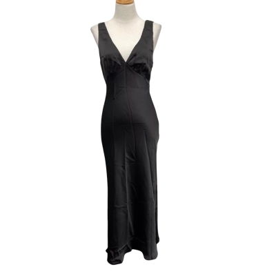 thatssofetch Womens Delayne V-Neck Satin Midi Dress - Size 8 - *BRAND NEW WITH TAGS!