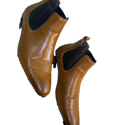  Mens  Size 12 Brown Leather Ankle Boots 