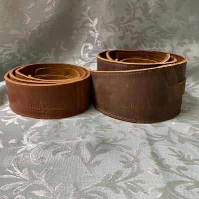 Birch & Smith Leather Guitar Strap Bundle