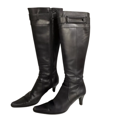 Milana Womens  Size 37 Bellissimo Black Calf Boots