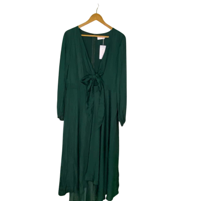 Billy J  Womens  Size 18 Long Sleeve Dress / Midi Dress Green 