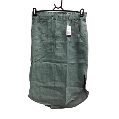 Just Jeans Womens Size 12 Green Midi Linen Skirt  