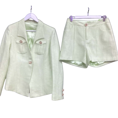 MELLY - Jacket & Shorts Set  Womens  Size L Green 