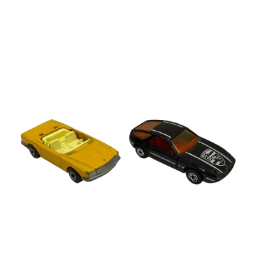 2 x Vintage Matchbox Superfast Cars, Porsche and Mercedes