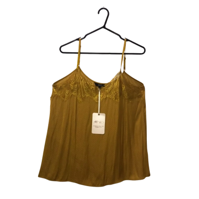 * Brand New * Motto Yellow Ochre Lace Cami Size 12 