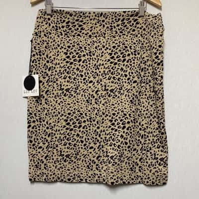 Lou Lou Australia Womens  Size L Animal print Skirt