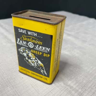 Pintage Sunbeam Lan-O-Leen Sheep Dip money box