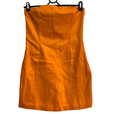 Tiger Mist Women's Orange Strapless Dress Size M
