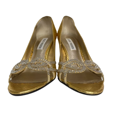 Steve Madden Womens  Size 40 Heels Gold / Silver 