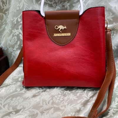  Womens Shoulder Bag Brown / Red 