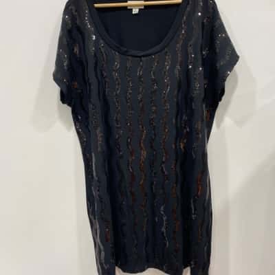 Autograph Womens  Size 22 Party Top Black  