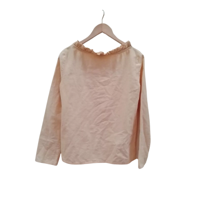 Womens COS 100% Cotton Long Sleeve Top Blush Pink Size 36