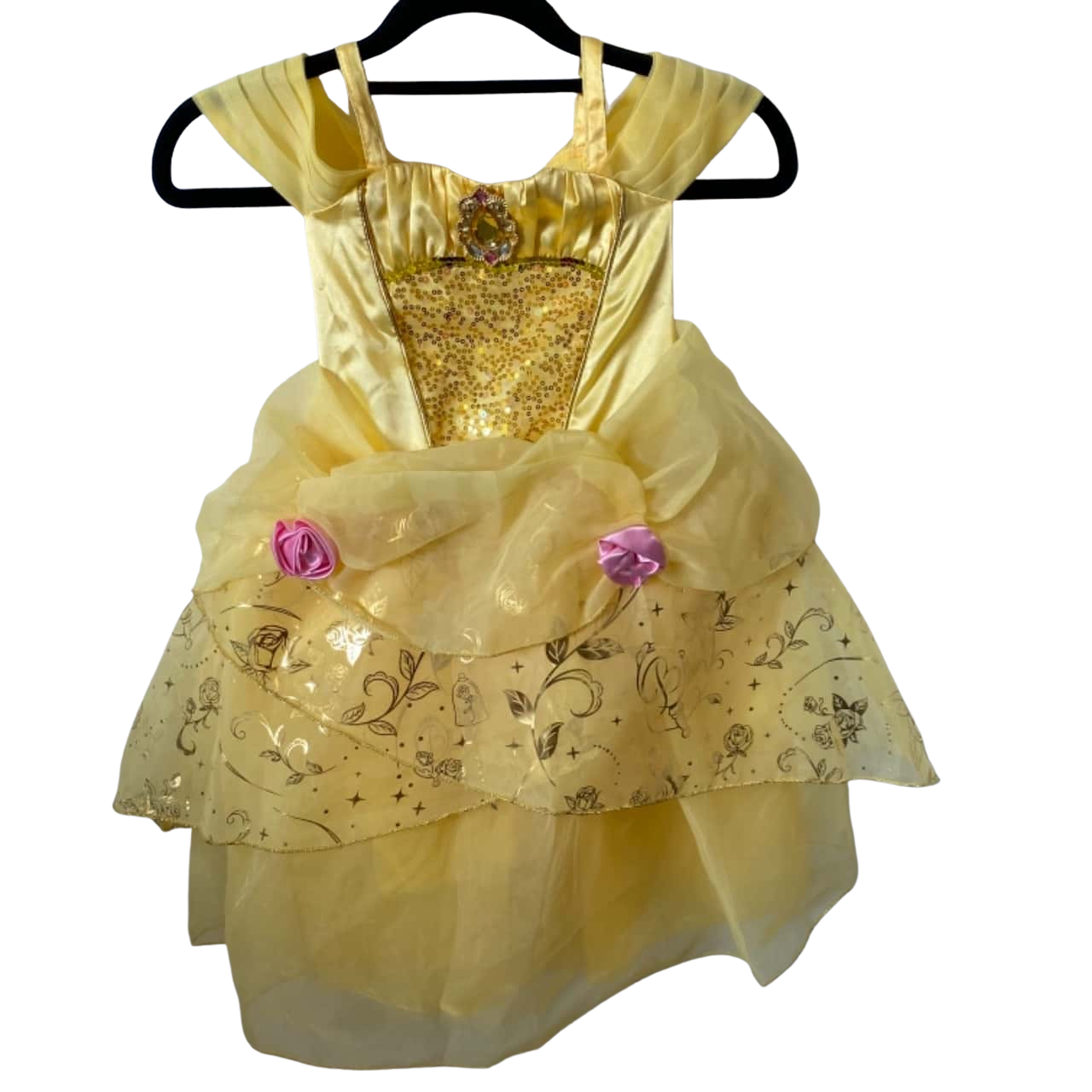 Disney Belle Kids Size 4 Dress Yellow (s)